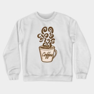 Coffee Lover's Doodle Crewneck Sweatshirt